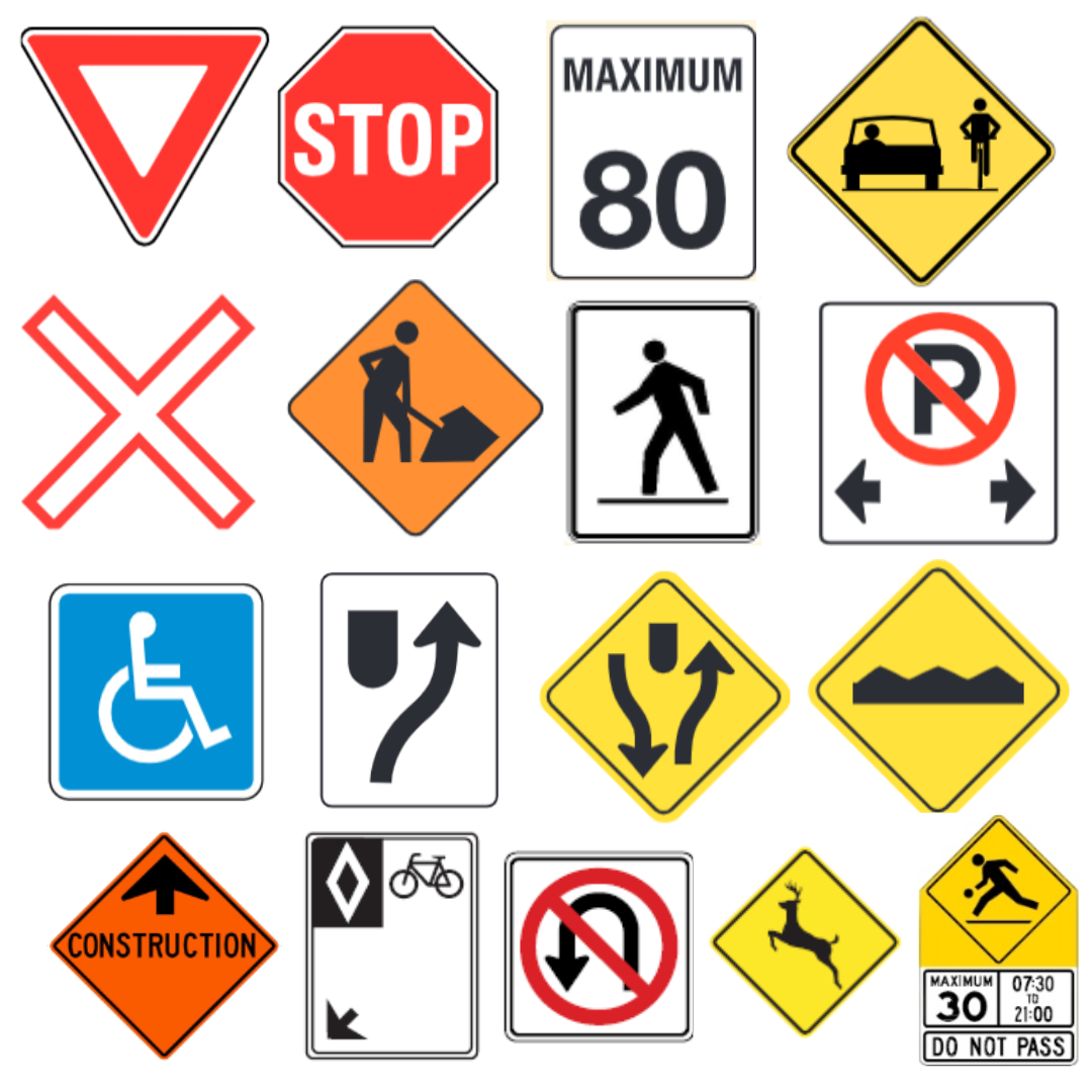 Traffic signs catalogue